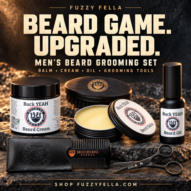 Men's Beard Grooming Set, 4 Pieces