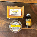 Bearded Trio Gift Set with Hard Wired Beard Oil, Balm, & Body Soap Bar
