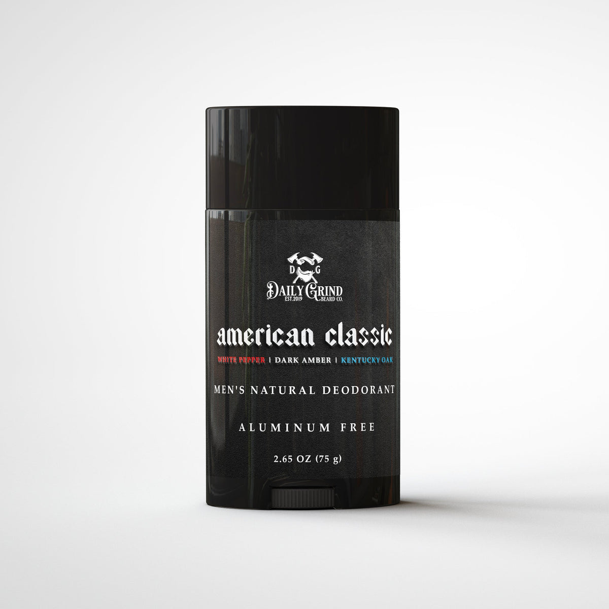 American Classic Natural Deodorant for Men - Pepper, Amber, Oak